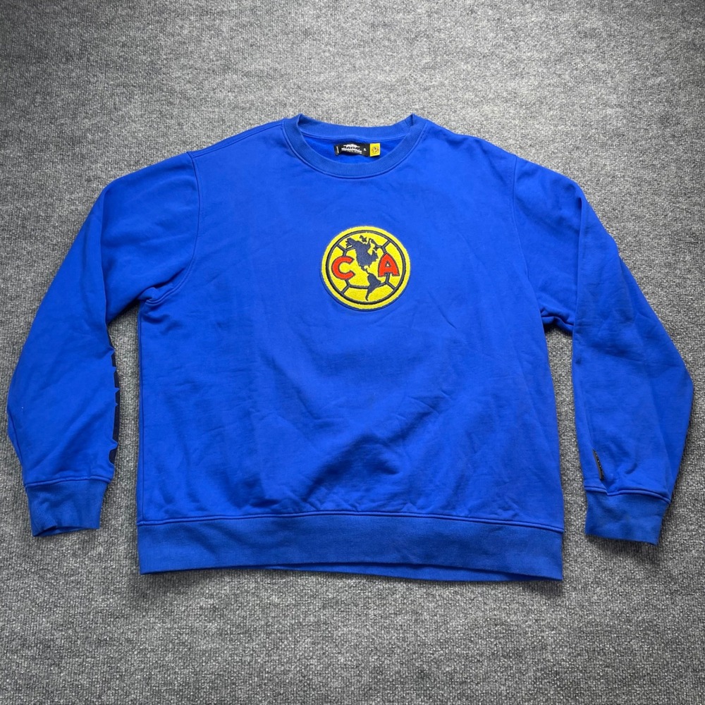 Pro Standard Club America Crewneck Sweatshirt Men XL Blue Aguila Soccer Pullover